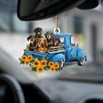 Dachshund -Take The Trip Classic- Two Sided Ornament - Thegiftio UK