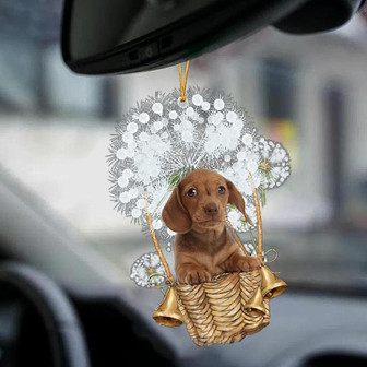 Dachshund3-Dandelion-Two Sided Ornament - Thegiftio UK