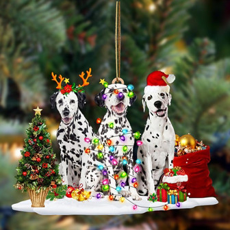 Dalmatian-Christmas Dog Friends Hanging Ornament - Thegiftio UK