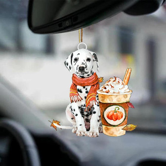 Dalmatian-Pumpkin Spice Kinda-Two Sided Ornament - Thegiftio UK