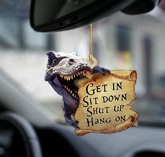 Dinosaur get in dinosaur lover two sided ornament - Thegiftio UK