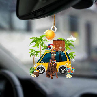 Doberman-Nice Summer-Two Sided Ornament - Thegiftio UK