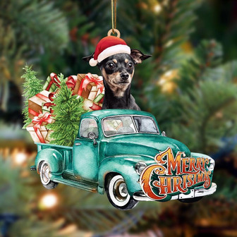 DOBERMANN-Green Truck Hanging Ornament - Thegiftio UK