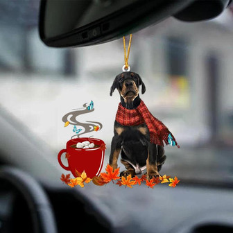 Dobermann Pinscher-Fall Chocolate-Two Sided Ornament - Thegiftio UK