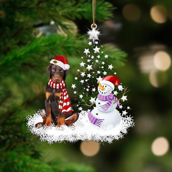Dobermann-Star Tree Hanging Ornament - Thegiftio UK