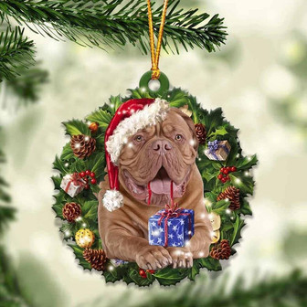 Dogue de Bordeaux and Christmas gift for her gift for him gift for Dogue de Bordeaux lover ornament - Thegiftio UK