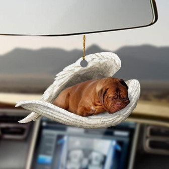 Dogue de Bordeaux sleeping angel Dogue de Bordeaux lovers ornament - Thegiftio UK