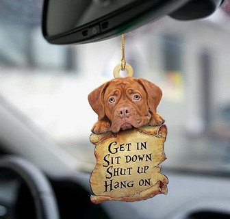 Dogue de Bordeaux get in two sided ornament - Thegiftio UK