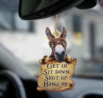 Donkey get in donkey lovers two sided ornament - Thegiftio UK
