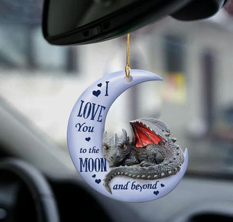 Dragon moon back beyond dragon lover two sided ornament  - Thegiftio UK