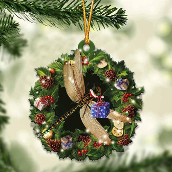 Dragonfly and Christmas gift for her gift for him gift for Dragonfly lover ornament - Thegiftio UK