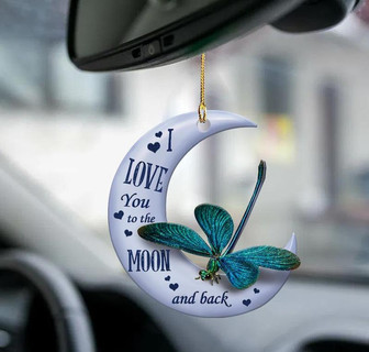 Dragonfly moon back dragonfly lover two sided ornament - Thegiftio UK
