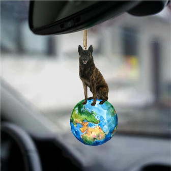 Dutch Shepherd-Around My Dog-Two Sided Ornament - Thegiftio UK