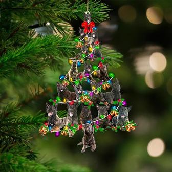 Dutch Shepherd-Christmas Tree Lights-Two Sided Ornament - Thegiftio UK