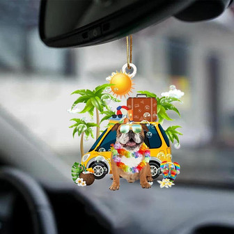 English Bulldog-Nice Summer-Two Sided Ornament - Thegiftio UK