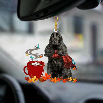 English Cocker Spaniel 1-Fall Chocolate-Two Sided Ornament - Thegiftio UK