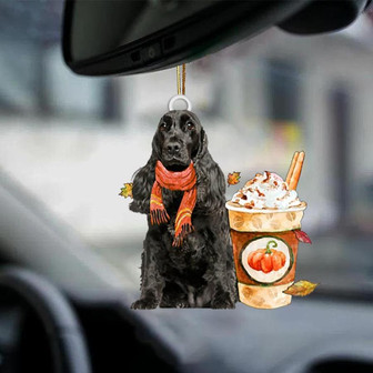 English Cocker Spaniel 1-Pumpkin Spice Kinda-Two Sided Ornament - Thegiftio UK
