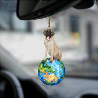 English Mastiff-Around My Dog-Two Sided Ornament - Thegiftio UK