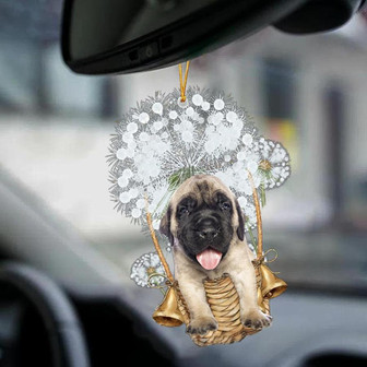 English Mastiff-Dandelion-Two Sided Ornament - Thegiftio UK