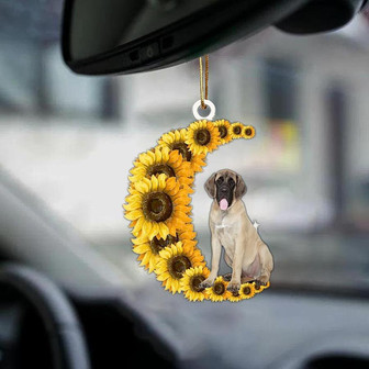 English Mastiff-Sunflower Be Kind Car Ornament - Thegiftio UK