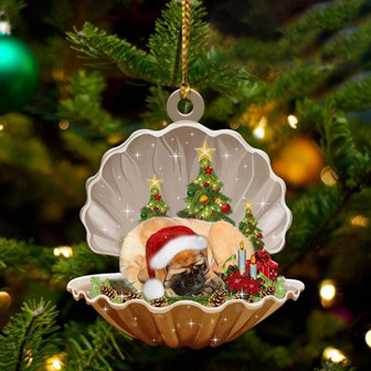 English Mastiff3-Sleeping Pearl in Christmas Two Sided Ornament - Thegiftio UK