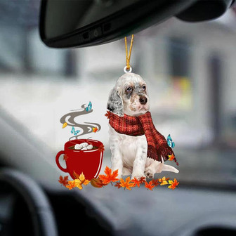 English Setter-Fall Chocolate-Two Sided Ornament - Thegiftio UK