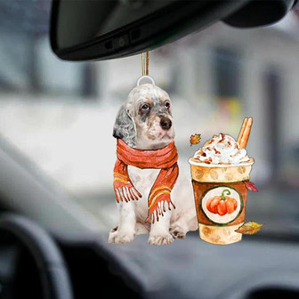 English Setter-Pumpkin Spice Kinda-Two Sided Ornament - Thegiftio UK