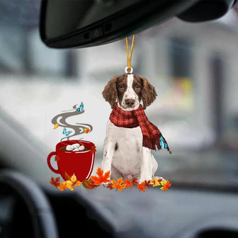 English Springer Spaniel 1-Fall Chocolate-Two Sided Ornament - Thegiftio UK