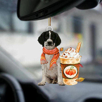 English Springer Spaniel 2-Pumpkin Spice Kinda-Two Sided Ornament - Thegiftio