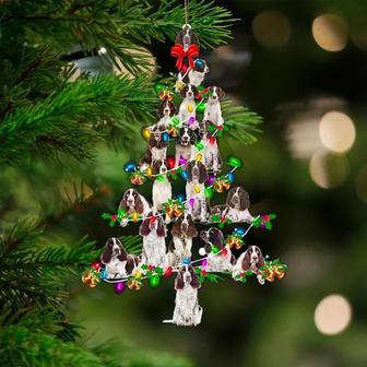 English Springer Spaniel-Christmas Tree Lights-Two Sided Ornament - Thegiftio UK