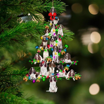 English Springer Spaniel-Christmas Tree Lights-Two Sided Ornament - Thegiftio