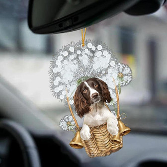 English Springer Spaniel-Dandelion-Two Sided Ornament - Thegiftio UK