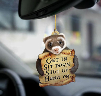 Ferret get in ferret lover two sided ornament - Thegiftio UK