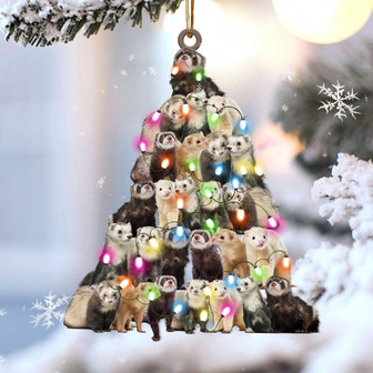 Ferret lovely tree gift for ferret lover gift for ornament - Thegiftio UK