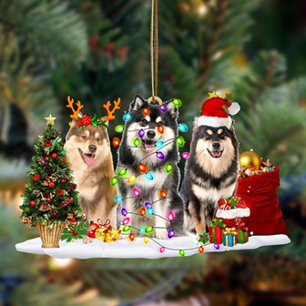 Finnish Lapphund-Christmas Dog Friends Hanging Ornament - Thegiftio UK