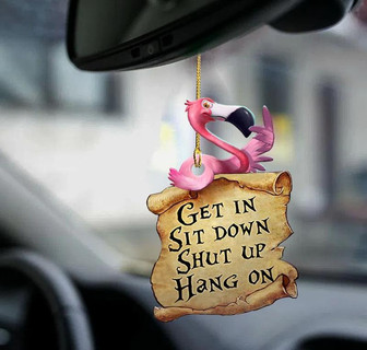 Flamingo get in flamingo lover two sided ornament - Thegiftio UK