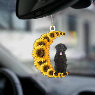 Flat Coated-Sunflower Be Kind Car Ornament - Thegiftio UK
