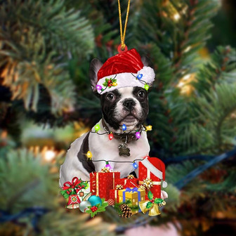 French Bulldog 2-Dog Be Christmas Tree Hanging Ornament - Thegiftio UK