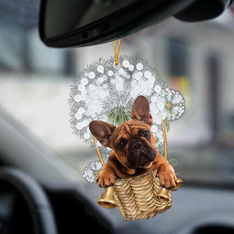 French Bulldog-Dandelion-Two Sided Ornament - Thegiftio UK