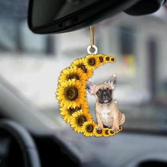 French Bulldog-Sunflower Be Kind Car Ornament - Thegiftio UK