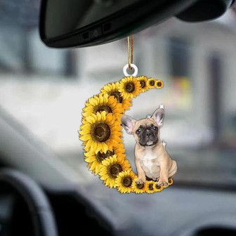 French Bulldog-Sunflower Be Kind Car Ornament - Thegiftio