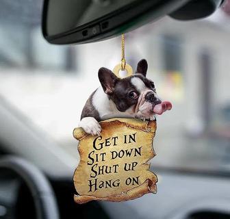 French bulldog get in two sided ornament - Thegiftio UK