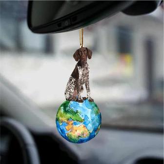 German Shorthaired Pointer-Around My Dog-Two Sided Ornament - Thegiftio UK