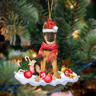 German Shepherd 1-Better Christmas Hanging Ornament - Thegiftio UK