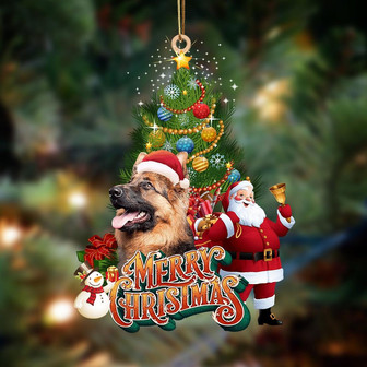German shepherd 2-Christmas Tree&Dog Hanging Ornament - Thegiftio UK