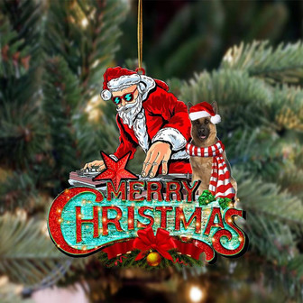 German Shepherd (5)-Christmas Rock Two Sided Ornament - Thegiftio UK