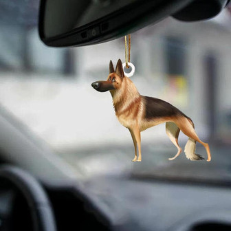 German Shepherd-Look at me-two sided ornament - Thegiftio UK
