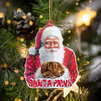 Goat-Santa Paws-Two Sided Ornament - Thegiftio UK