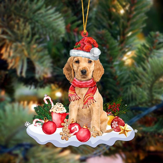 GOLDEN Cocker Spaniel-Better Christmas Hanging Ornament - Thegiftio UK