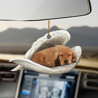 Golden cocker spaniel sleeping angel golden cocker spaniel lover dog lover ornament  - Thegiftio UK